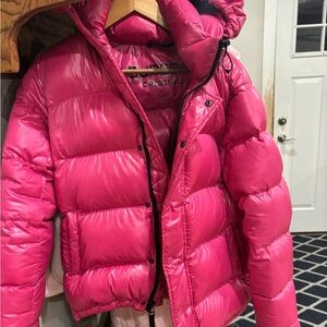 TNA Vibrant Pink Puffer Jacket SUPERPUFF 2XS
